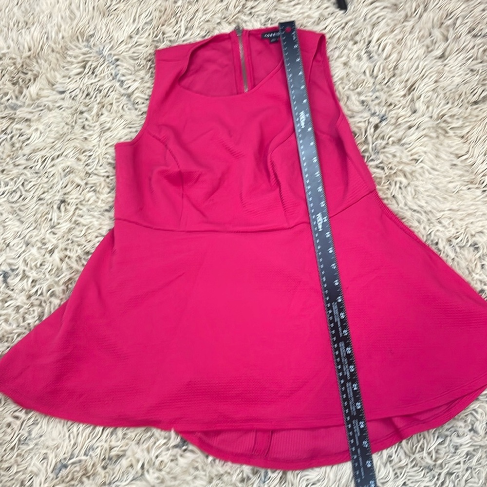 Torrid peplum pink blouse